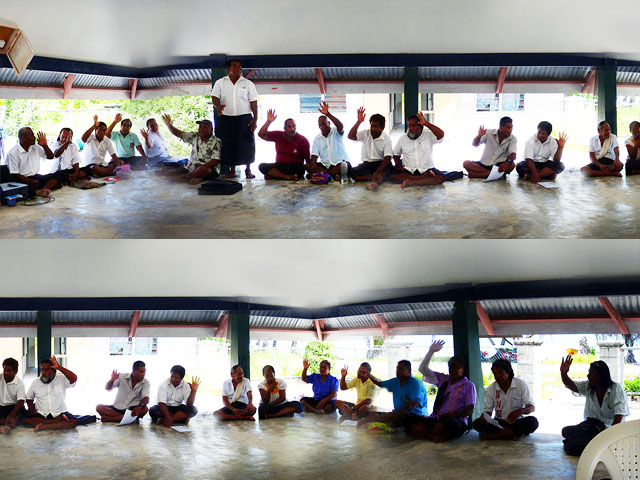 ACouncil votes - Abaiang Kiribati - May 2014