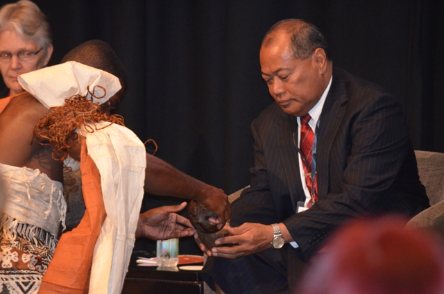 Hon. Mr Samiu Kuita Vaipulu DPM for Tonga and Minister for Infrastructure copy