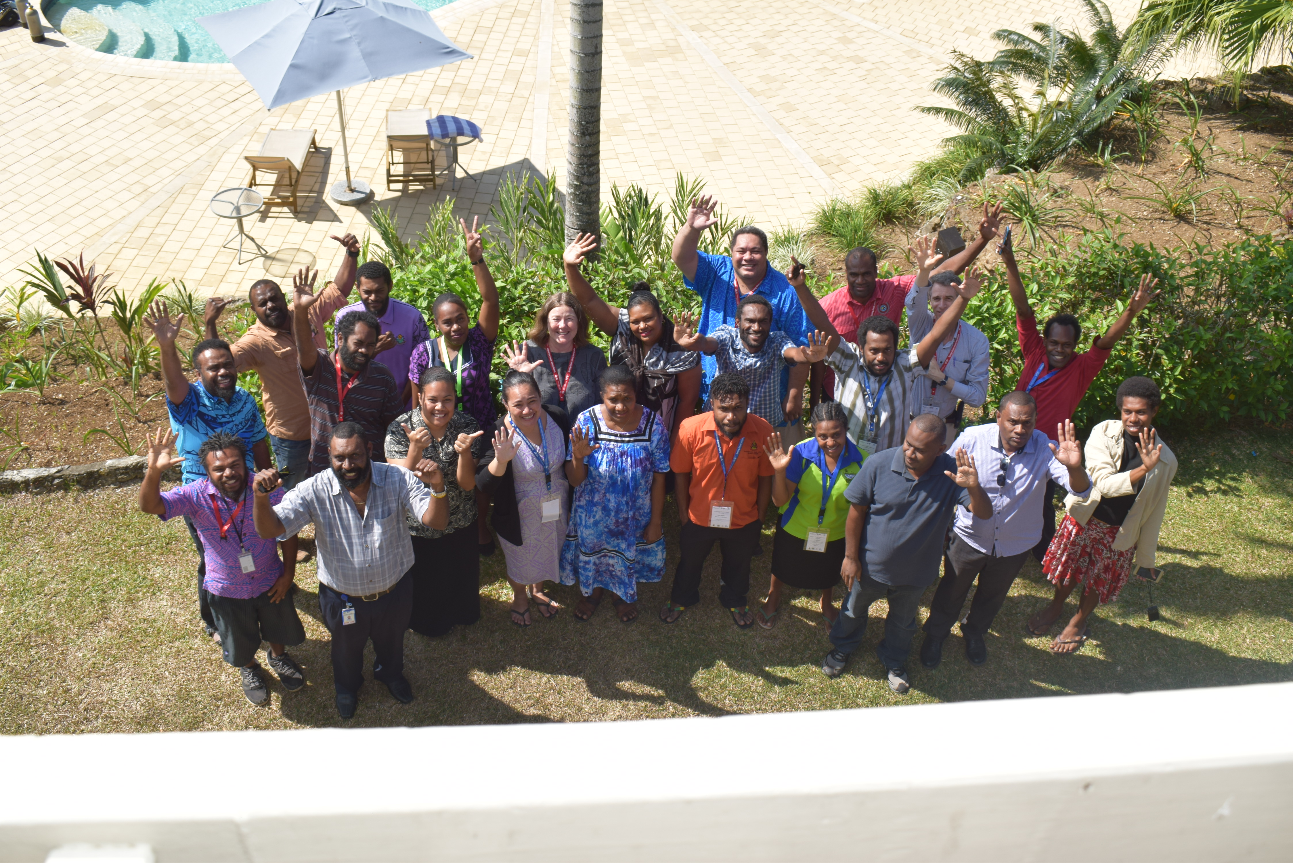 Group photo with 68 attendees at the event