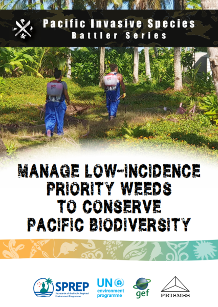 Manage low-incidence priority weeds to conserve pacific biodiversity
