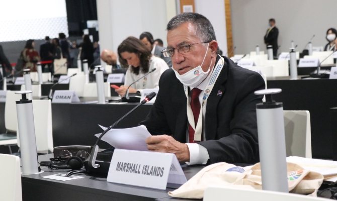 Republic of Marshall Islands Minister of Natural Resources and Commerce, Hon. John Silk.