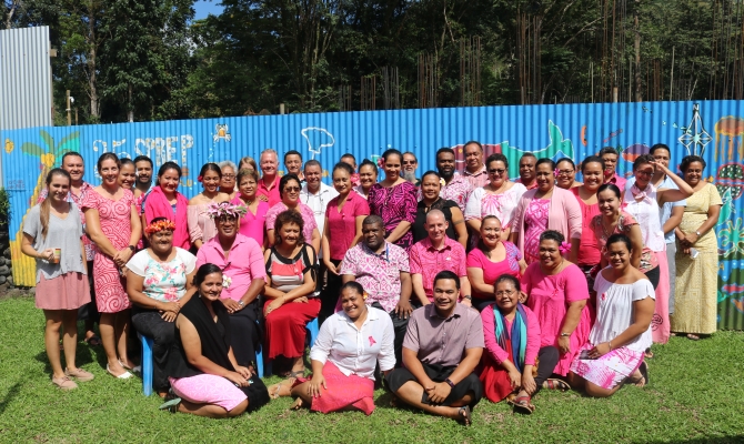 SPREP staff supporting Pinktober
