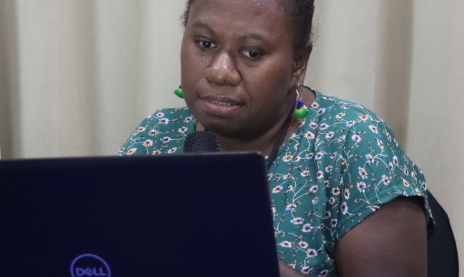 Solomon Islands RCO for PACRES project, Ms Noella Dorevella.