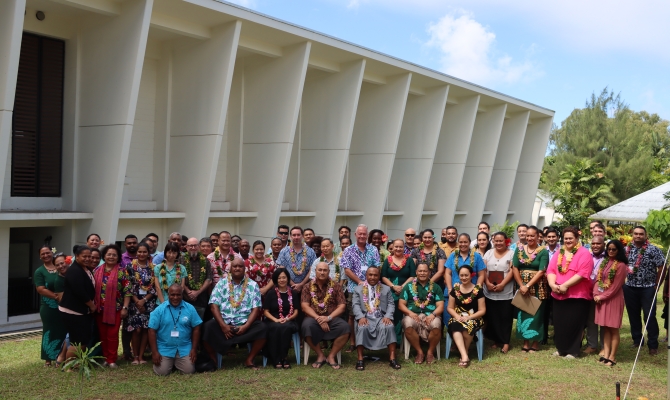 Guests and Pacific COP negotiators at the PCCC launch.