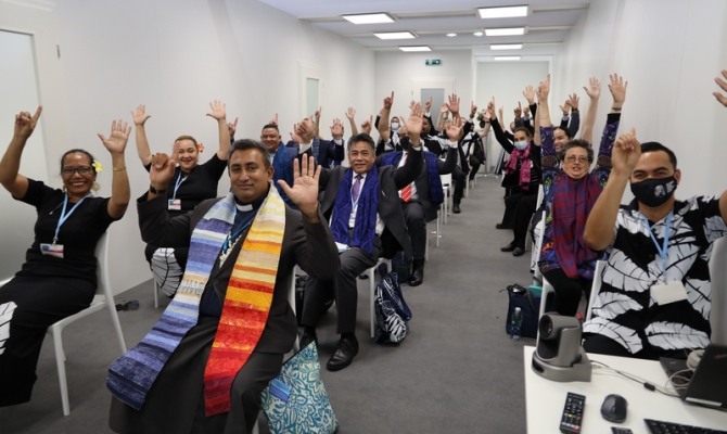 Pacific delegates in Glasgow amplifying the Pacific's voice for a 1.5degree world.