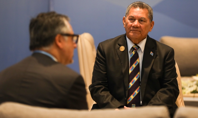 Tuvalu’s Prime Minister, Mr Kausea Natano. 