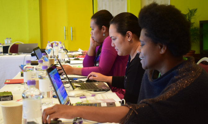 Participants at the workshop