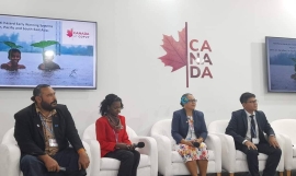 Delegates and officials at the event