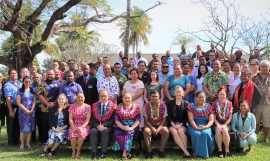 Officials at the NMHS and NDMO meeting.