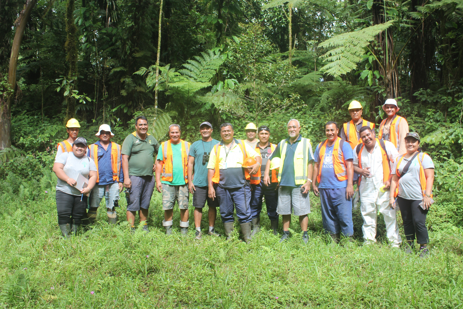 Survey team during week 1